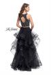 Picture of: Two Piece Ball Gown with Tulle Skirt and Beading in Black, Style: 26233, Back Picture