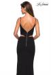 Picture of: Mock Two Piece Prom Dress with Front and Back Zippers in Black, Style: 27453, Back Picture