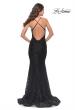 Picture of: Exquisite Mermaid Lace Gown with Beaded Sheer Bodice in Black, Style: 31265, Back Picture