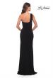 Picture of: Chic One Shoulder Jersey Dress with Cut Out in Black, Style: 31357, Back Picture