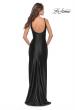 Picture of: Liquid Jersey Fitted Dress with High Slit in Black, Style: 31372, Back Picture