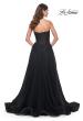 Picture of: Rhinestone Embellished Tulle Gown with Strapless Top in Black, Style: 32029, Back Picture