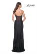 Picture of: Jersey Dress with Illusion Detail and Boning on Bodice in Black, Style: 32229, Back Picture