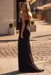 Picture of: Simple Prom Dress with Strapless Sweetheart Neckline in Black , Style 32919, Back Picture