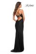 Picture of: Stunning Luxe Jersey Dress with Deep V Neckline in Black, Style: 30484, Detail Picture 18