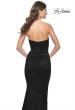 Picture of: Stretch Satin Gown with Draped Sweetheart Neckline in Black, Style: 31915, Detail Picture 19