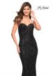 Picture of: Strapless Sweetheart Luxe Sequin Gown in Black, Style: 30714, Detail Picture 20