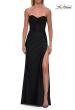 Picture of: Strapless Embellished Corset Gown with High Slit and Lace-Up Back in Black, Style: 33355, Detail Picture 20
