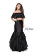 Picture of: Two Piece Off the Shoulder Prom Dress with Floral in Black, Style: 26193, Detail Picture 1