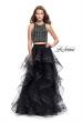 Picture of: Two Piece Ball Gown with Tulle Skirt and Beading in Black, Style: 26233, Detail Picture 1