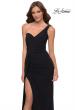 Picture of: Chic One Shoulder Jersey Gown with Lace Up Back , Style 29612, Detail Picture 1