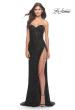 Picture of: Chic Beaded Lace Gown with Sweetheart Neckline in Black, Style: 31538, Detail Picture 1