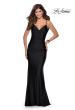Picture of: Form Fitting Jersey Dress with Fully Open Back in Black, Style: 28287, Detail Picture 2