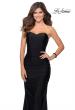 Picture of: Long Strapless Sweetheart Neckline Prom Dress in Black, Style: 28324, Detail Picture 2