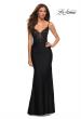 Picture of: Prom Dress with Beautiful Lace Bodice and Jersey Skirt in Black, Style: 30466, Detail Picture 2