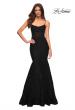 Picture of: Mermaid Lace Gown with Sheer Bodice and Open Back in Black, Style: 30467, Detail Picture 2