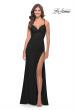 Picture of: Soft Jersey Dress with Knot Detail on Bust and Hip in Black, Style: 31516, Detail Picture 2