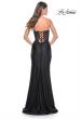 Picture of: Rhinestone Bustier Prom Dress with Ruching in Black, Style: 32012, Detail Picture 2