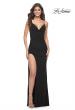 Picture of: Net Jersey Ruched Fitted Dress with Illusion and Boning on Back in Black, Style: 32160, Detail Picture 2