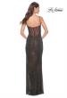 Picture of: Multi Color Rhinestone Fishnet Gown with Illusion Bodice in Black, Style: 32177, Detail Picture 2