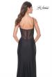 Picture of: Jersey Dress with Illusion Detail and Boning on Bodice in Black, Style: 32229, Detail Picture 2