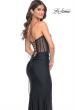 Picture of: Jersey Dress with Illusion Waist and Bustier Top in Black, Style: 32258, Detail Picture 2