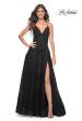 Picture of: Tulle Prom Dress with Lace Detail in Black, Style: 32303, Detail Picture 2
