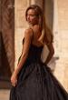 Picture of: Gorgeous A-line Tulle Gown with Beaded Floral Applique in Black , Style 32781, Detail Picture 2