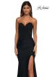 Picture of: Strapless Prom Dress with Unique Rhinestone Design Top in Black, Style: 32961, Detail Picture 2