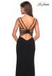 Picture of: Sultry Long Dress with Intricate Strappy Back in Black, Style: 27072, Detail Picture 3