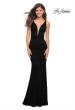 Picture of: Chic Stretch Lace Gown with Deep V Neckline in Black, Style: 29732, Detail Picture 3