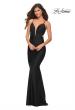 Picture of: Prom Dress with Cut Outs and Tie Back in Black, Style: 30545, Detail Picture 3
