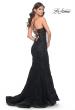 Picture of: Mermaid Prom Dress with Sequin Beaded Applique in Black, Style: 32033, Detail Picture 3