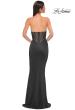 Picture of: Chic Jersey Evening Dress with Rhinestone Neckline in Black , Style 32733, Detail Picture 3