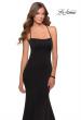 Picture of: Long Jersey Prom Dress with Beaded Strappy Back in Black, Style: 28526, Detail Picture 4