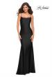 Picture of: Chic Luxe Jersey Gown with Train and V Back in Black, Style: 30458, Detail Picture 4