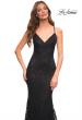 Picture of: Stunning Mermaid Stretch Lace Gown with Low Back in Black, Detail Picture 4