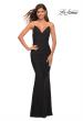 Picture of: Rhinestone Strap Net Jersey Dress with Ruching in Black, Detail Picture 4