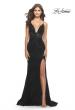 Picture of: Unique Stretch Lace Prom Dress with Sheer Bodice in Black, Style: 31249, Detail Picture 4