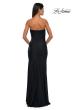 Picture of: Strapless Evening Dress with Beading Detail on Slit and Neckline in Black , Style: 32360, Detail Picture 4