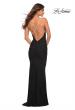 Picture of: Rhinestone Strap Net Jersey Dress with Ruching in Black, Detail Picture 5