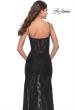 Picture of: Romper Stretch Lace Dress with Sheer Skirt and Bodice in Black, Style: 31252, Detail Picture 5