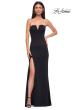 Picture of: Chic Jersey Evening Dress with V Neckline in Black , Style 32784, Detail Picture 5