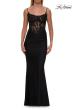 Picture of: Lace Corset Gown with Sheer Bodice and Rhinestones in Black, Style: 33774, Detail Picture 5