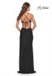 Picture of: Jersey Prom Dress with Side Cut Outs and Tie Back in Black, Style: 31292, Detail Picture 6