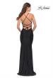 Picture of: Unique Jersey Dress with Open Criss Cross Sides in Black, Style: 31315, Detail Picture 6