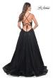 Picture of: A-Line Prom Dress with Sequin Lining and Illusion Top in Black, Style: 31986, Detail Picture 6