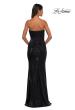 Picture of: Fabulous Metallic Jersey Ruched Strapless Dress in Black, Style: 32518, Detail Picture 6