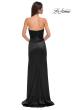 Picture of: Satin Simple Dress with Sweetheart Neckline and Gathering in Black , Style 32896, Detail Picture 6