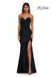 Picture of: Strapless Prom Dress with Unique Rhinestone Design Top in Black, Style: 32961, Detail Picture 6